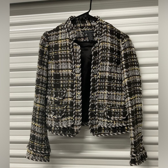 Grace Elements Jackets & Blazers - Grace Elements Tweed Jacket Size 4